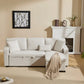 UrbanNest 3-Seater L-Shaped Corner Sofa Bed with Storage & Integrated Shelf Manwatstore