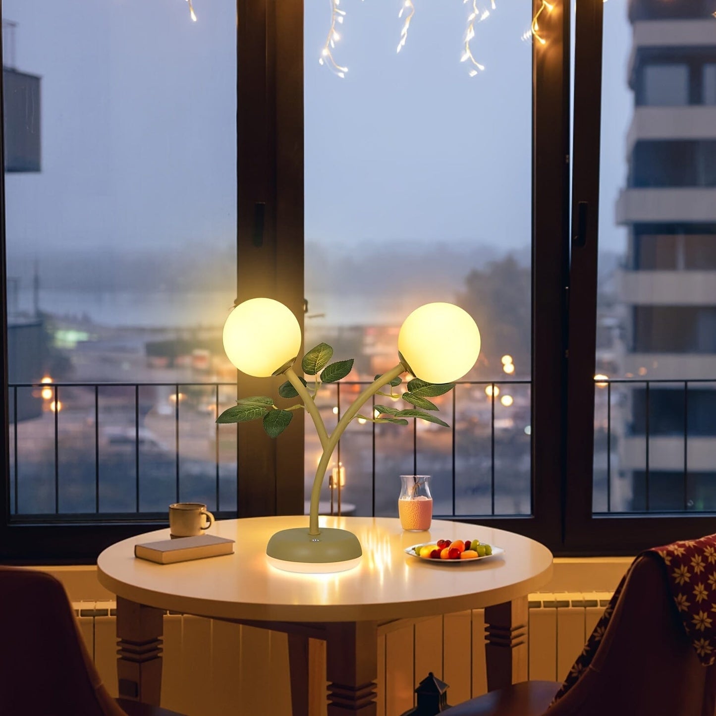 USB Table Lamp LED Bedside Lamp, Table Lamp Warm White, Metal Decoration Lamp, Table Lamp for Study Living Room Bedroom, Home Decoration and Romantic Gift Manwatstore