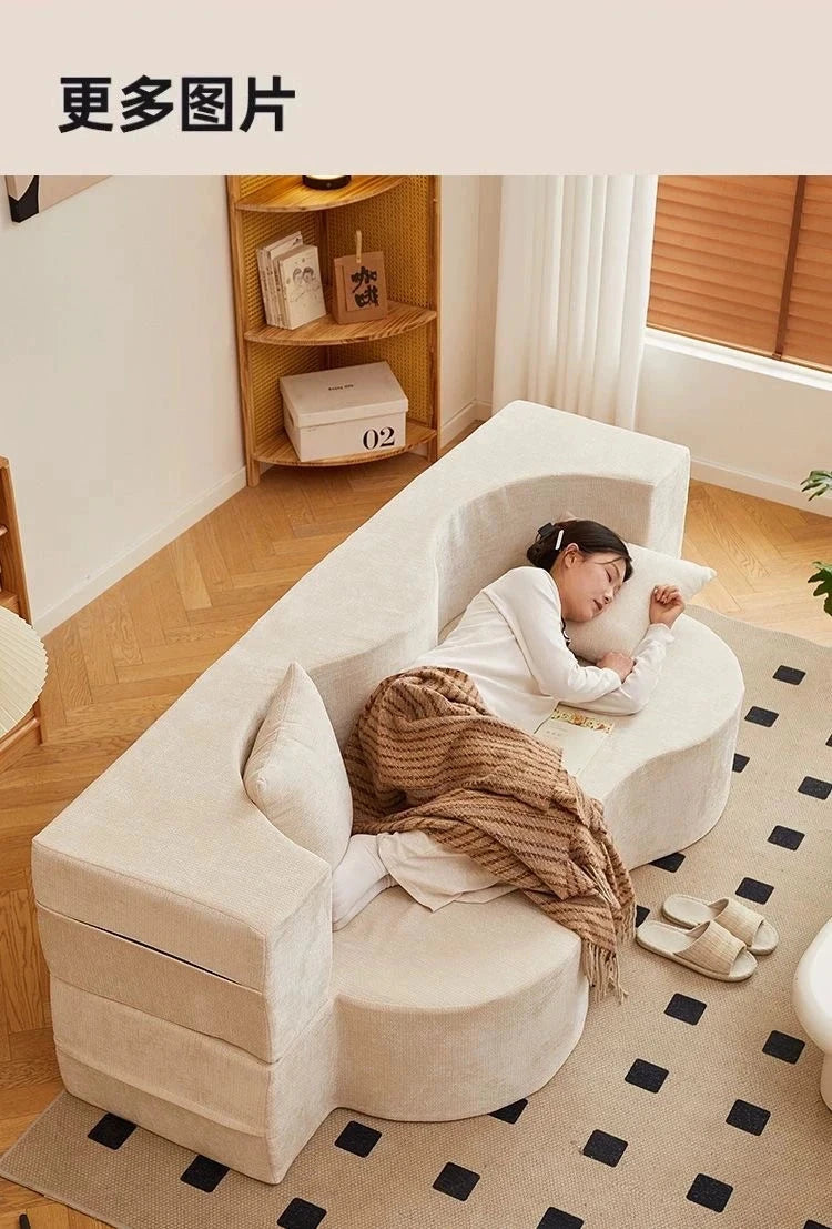 Vacuum Compressed Foldable Sofa Bed – Pure Sponge Multifunctional Modular Living Room Couch | Space-Saving Special Shaped Floor Sofa for Bedroom &amp; Lounge Manwatstore