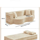 Vacuum Compressed Foldable Sofa Bed – Pure Sponge Multifunctional Modular Living Room Couch | Space-Saving Special Shaped Floor Sofa for Bedroom & Lounge Manwatstore