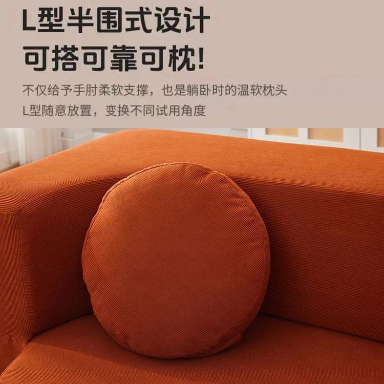 Vacuum Compressed Foldable Sofa Bed – Pure Sponge Multifunctional Modular Living Room Couch | Space-Saving Special Shaped Floor Sofa for Bedroom & Lounge Manwatstore