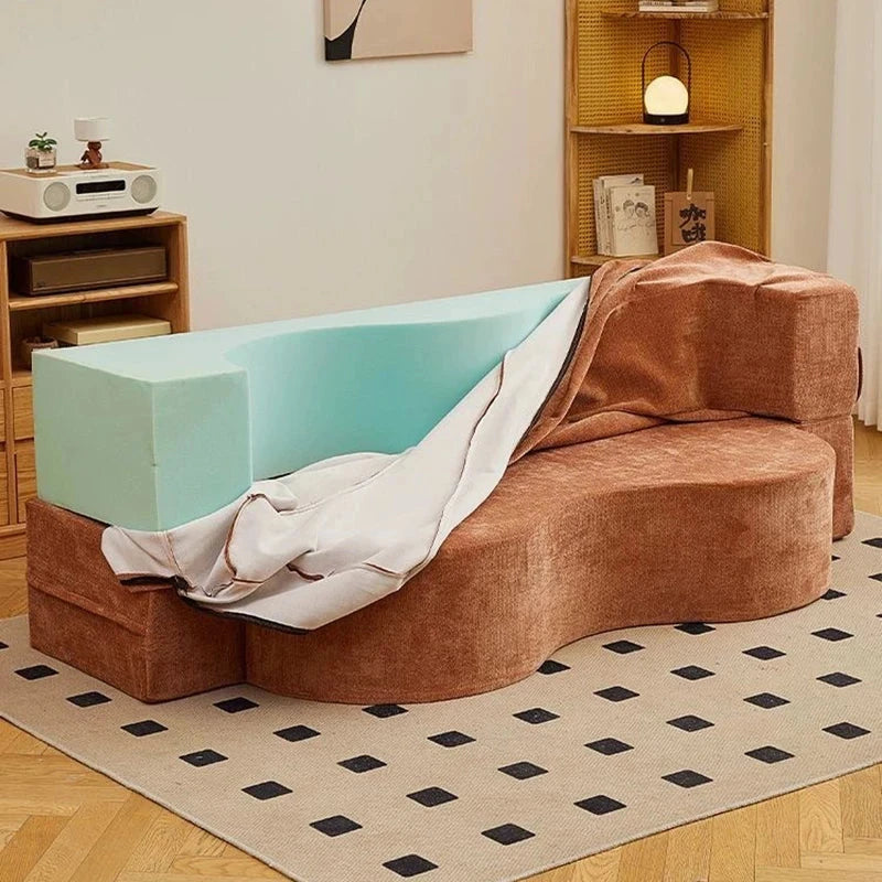 Vacuum Compressed Foldable Sofa Bed – Pure Sponge Multifunctional Modular Living Room Couch | Space-Saving Special Shaped Floor Sofa for Bedroom &amp; Lounge Manwatstore