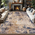 VIKAMA Modern Abstract Washable Area Rugs for Bedroom Stain Resistant Non Slip Large Blue Soft Indoor Carpet for Home Decor Manwatstore