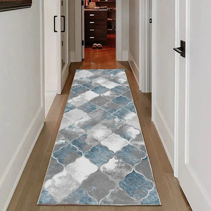 VIKAMA Vintage Wood Grain Runner Rug – Non-Slip Hallway &amp; Kitchen Carpet Manwatstore