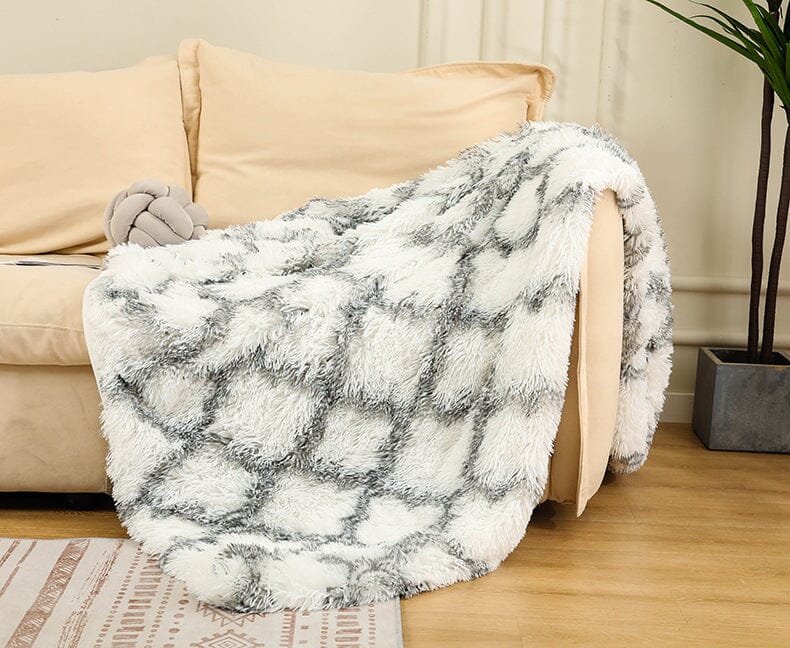 Warm Fluffy Shaggy Throw Blanket Bedspread Faux Fur Sofa Nap Blanket Bed Cover 0 Manwatstore