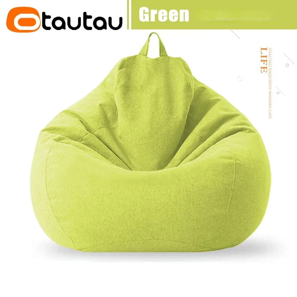 Water-Drop Bean Bag Chair - Soft Cotton Linen Manwatstore