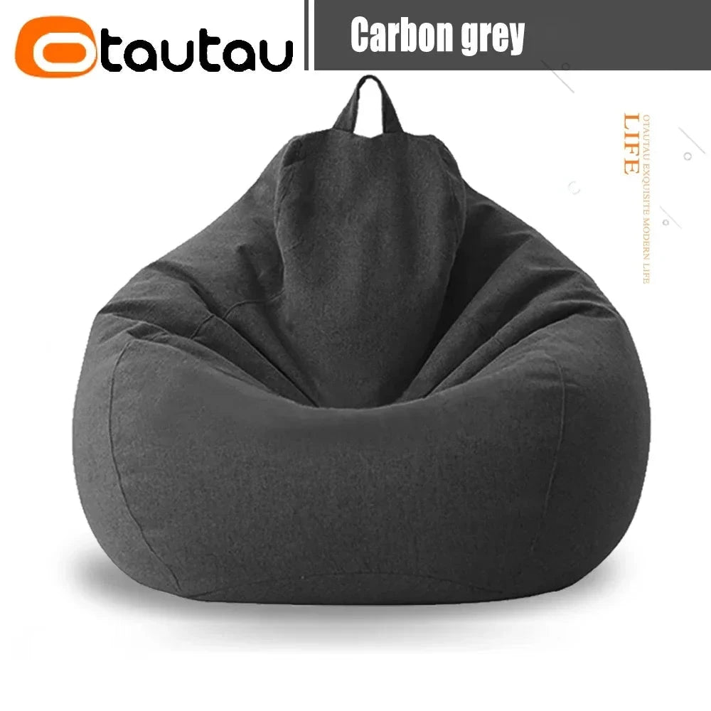 Water-Drop Bean Bag Chair - Soft Cotton Linen Manwatstore