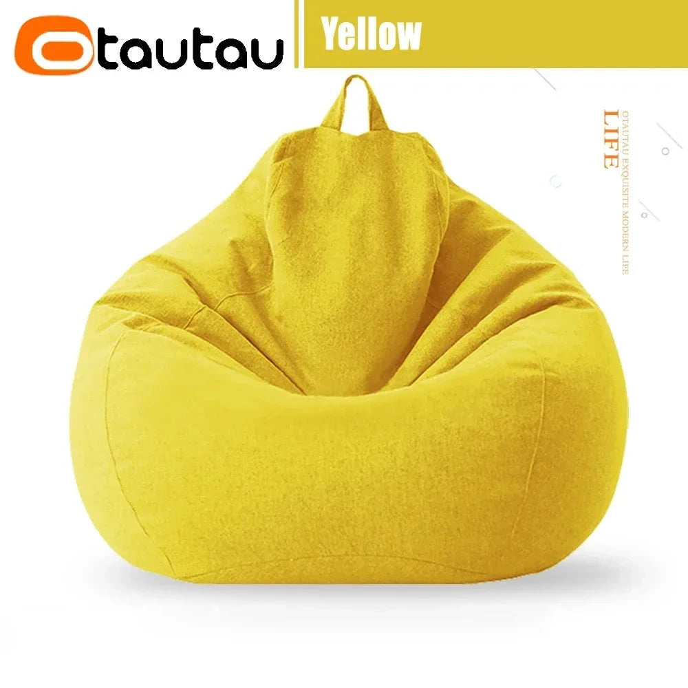 Water-Drop Bean Bag Chair - Soft Cotton Linen Manwatstore