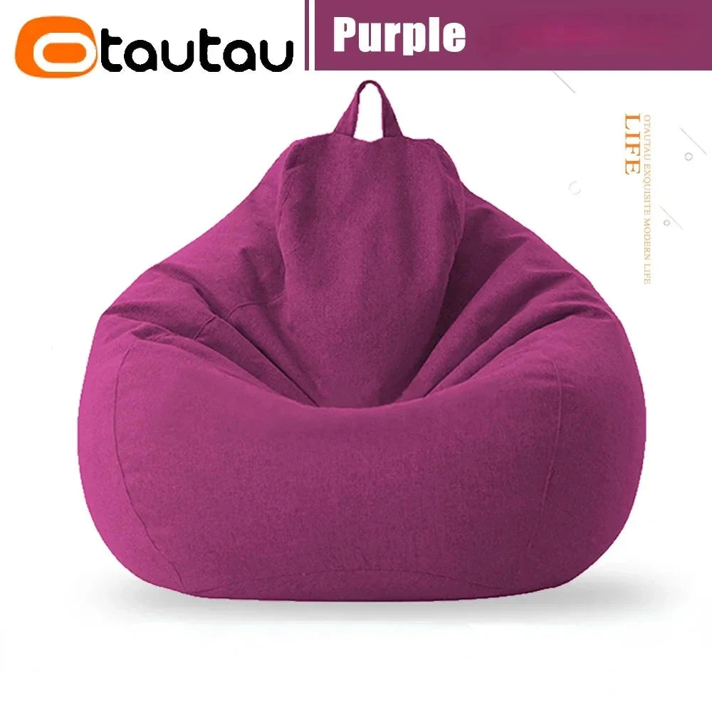 Water-Drop Bean Bag Chair - Soft Cotton Linen Manwatstore