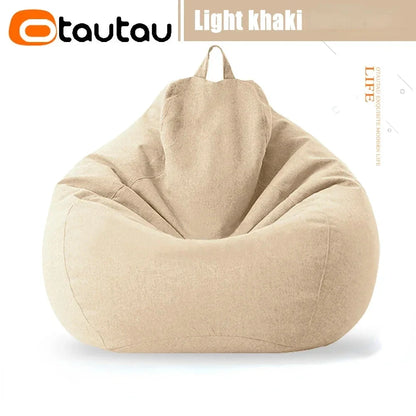 Water-Drop Bean Bag Chair - Soft Cotton Linen Manwatstore