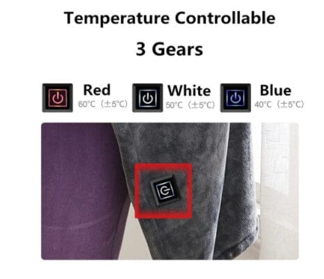 Winter Flannel Heated Blanket Cold Protection Body Warmer Usb Heated Warm Shawl Electric Heated Plush Blanket 0 Manwatstore