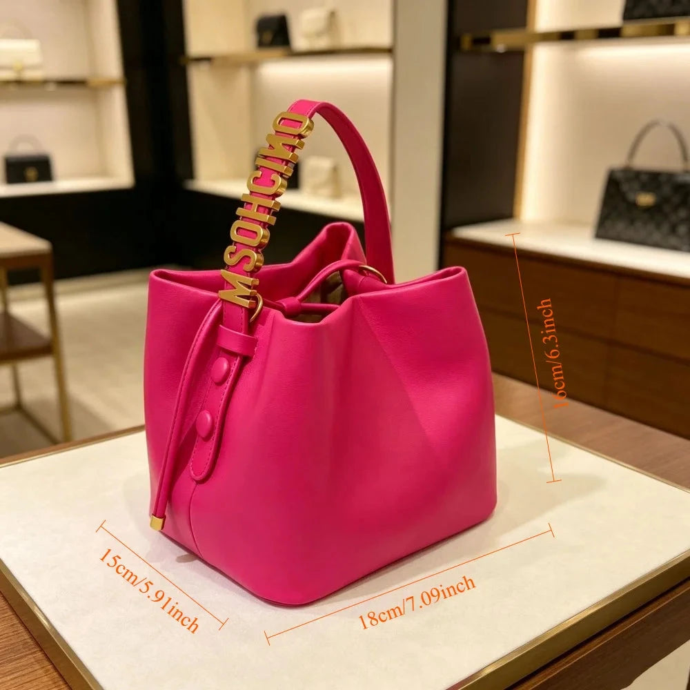Women Woven Bucket Bag Crossbody Shoulder Tote Handbag Purse Basket Weaving Work Commuter Casual Style 2026 New Manwatstore