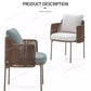 Wood Waterproof Garden Furniture Sets Rattan Cushions Moving Italian Garden Furniture Set Patio Adult Muebles Terraza Decoration Manwatstore