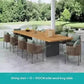 Wood Waterproof Garden Furniture Sets Rattan Cushions Moving Italian Garden Furniture Set Patio Adult Muebles Terraza Decoration Manwatstore