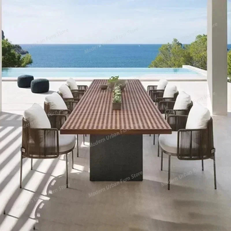 Wood Waterproof Garden Furniture Sets Rattan Cushions Moving Italian Garden Furniture Set Patio Adult Muebles Terraza Decoration Manwatstore