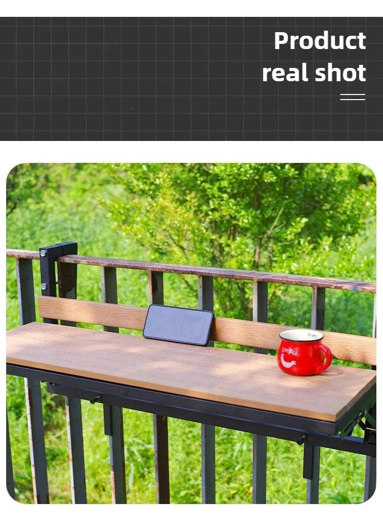 Wooden Outdoor Tables Garden Portable Folding Side Table Simple Modern Removable Study Desk Balcony Outdoor Dining Table Manwatstore