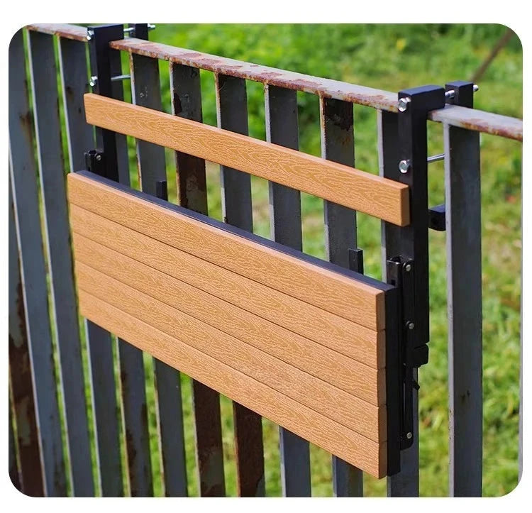 Wooden Outdoor Tables Garden Portable Folding Side Table Simple Modern Removable Study Desk Balcony Outdoor Dining Table Manwatstore