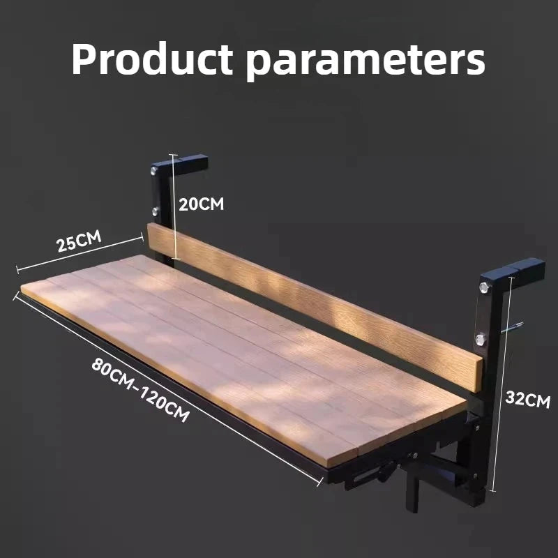 Wooden Outdoor Tables Garden Portable Folding Side Table Simple Modern Removable Study Desk Balcony Outdoor Dining Table Manwatstore