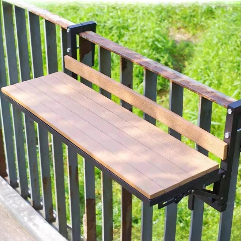 Wooden Outdoor Tables Garden Portable Folding Side Table Simple Modern Removable Study Desk Balcony Outdoor Dining Table Manwatstore