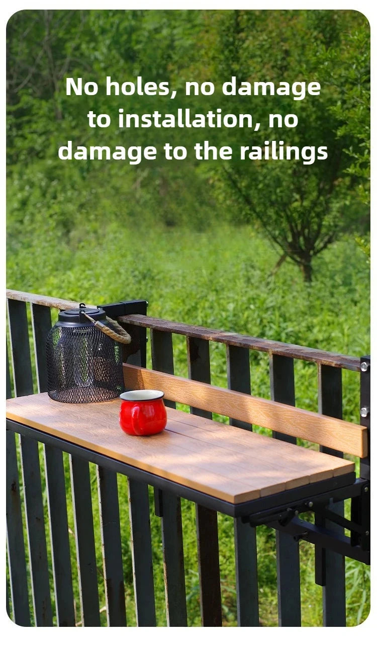 Wooden Outdoor Tables Garden Portable Folding Side Table Simple Modern Removable Study Desk Balcony Outdoor Dining Table Manwatstore