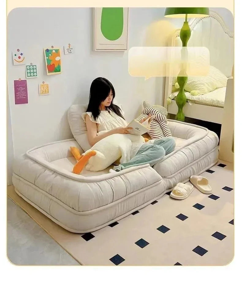 ZenLounge Giant Bean Bag Sofa Bed – Adjustable Floor Lounger Manwatstore