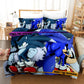 3D Cartoon Sonic Bedding Set Manwatstore