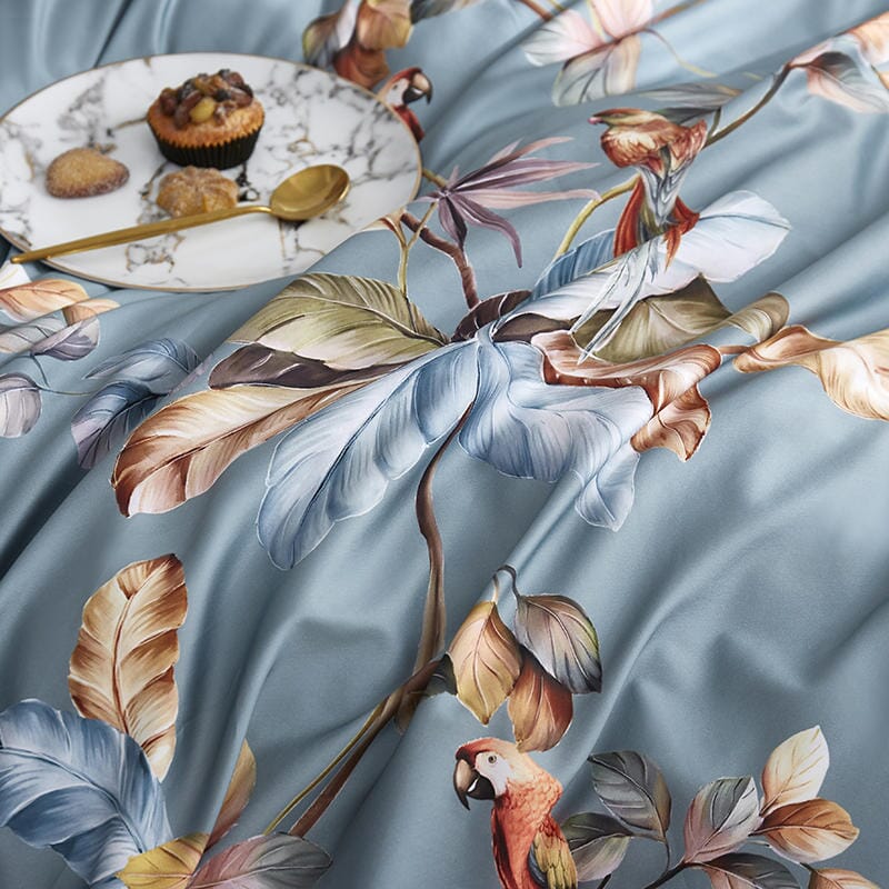5/7Pcs Luxury Egyptian Cotton Bedding Set | Queen King Size Bright Manwatstore