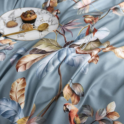 5/7Pcs Luxury Egyptian Cotton Bedding Set | Queen King Size Bright Manwatstore