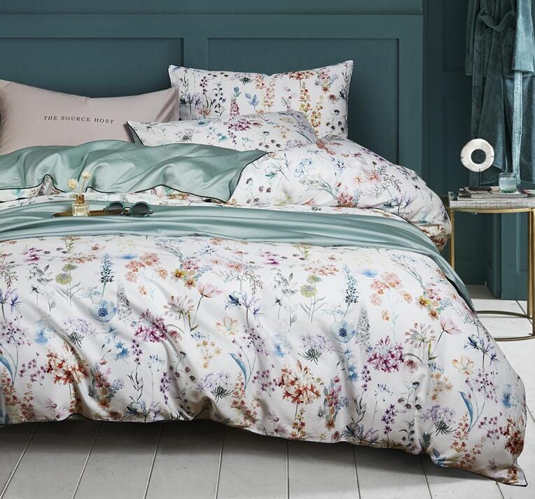 5/7Pcs Luxury Egyptian Cotton Bedding Set | Queen King Size Bright Manwatstore