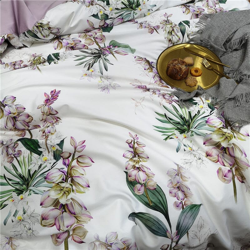 5/7Pcs Luxury Egyptian Cotton Bedding Set | Queen King Size Bright Manwatstore