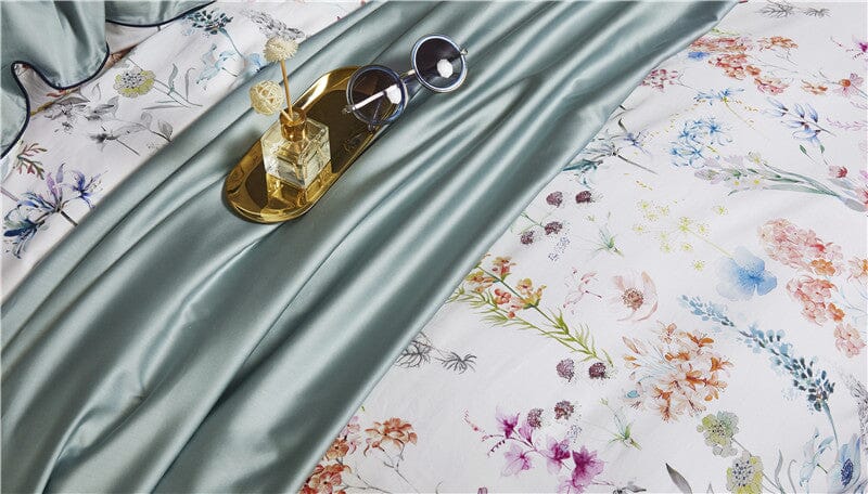 5/7Pcs Luxury Egyptian Cotton Bedding Set | Queen King Size Bright Manwatstore
