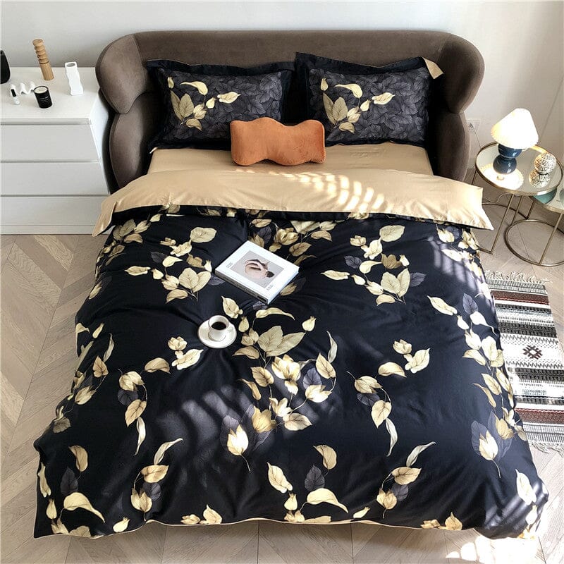 5/7Pcs Luxury Egyptian Cotton Bedding Set | Queen King Size Bright Manwatstore