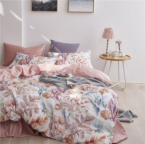 5/7Pcs Luxury Egyptian Cotton Bedding Set | Queen King Size Bright Manwatstore