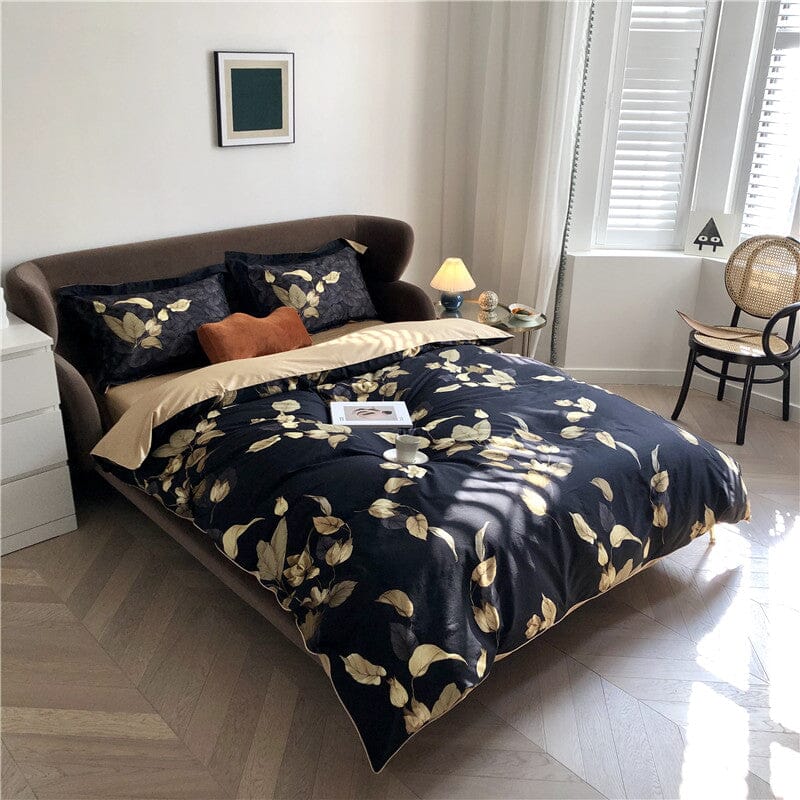 5/7Pcs Luxury Egyptian Cotton Bedding Set | Queen King Size Bright Manwatstore