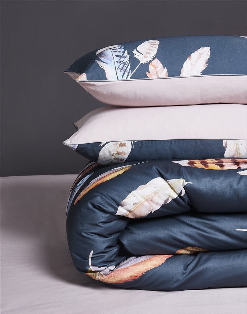 5/7Pcs Luxury Egyptian Cotton Bedding Set | Queen King Size Bright Manwatstore