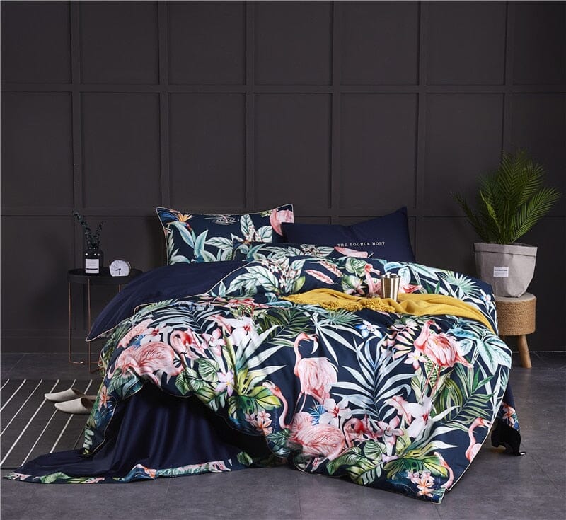 5/7Pcs Luxury Egyptian Cotton Bedding Set | Queen King Size Bright Manwatstore