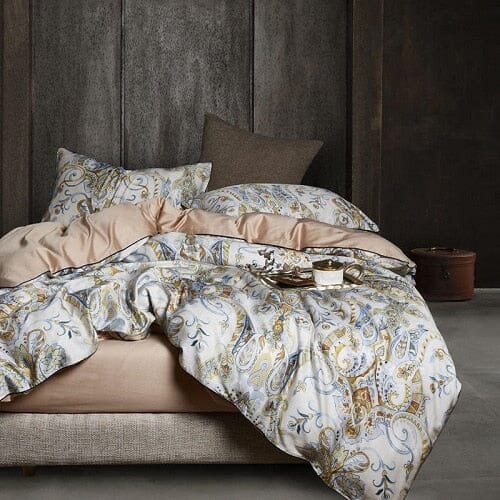 5/7Pcs Luxury Egyptian Cotton Bedding Set | Queen King Size Bright Manwatstore