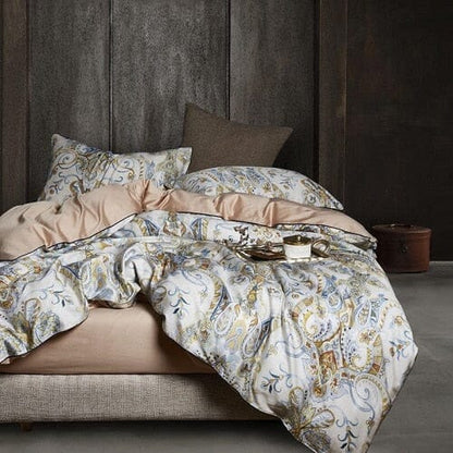 5/7Pcs Luxury Egyptian Cotton Bedding Set | Queen King Size Bright Manwatstore