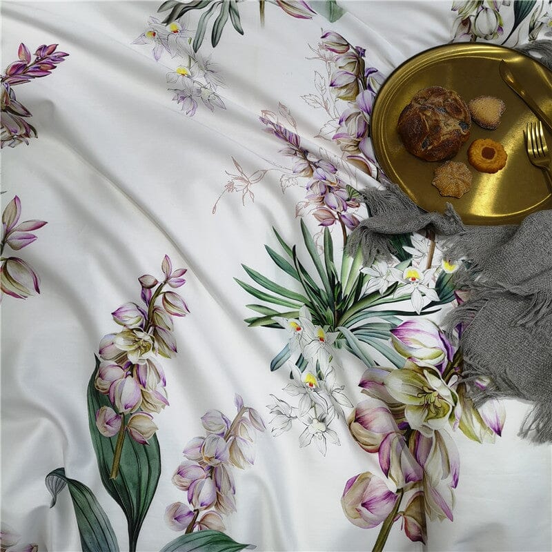 5/7Pcs Luxury Egyptian Cotton Bedding Set | Queen King Size Bright Manwatstore