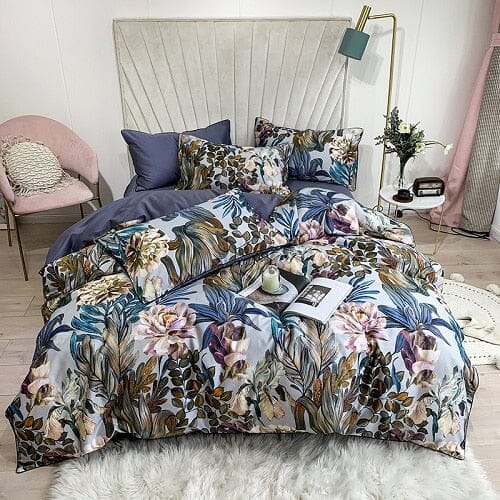 5/7Pcs Luxury Egyptian Cotton Bedding Set | Queen King Size Bright Manwatstore