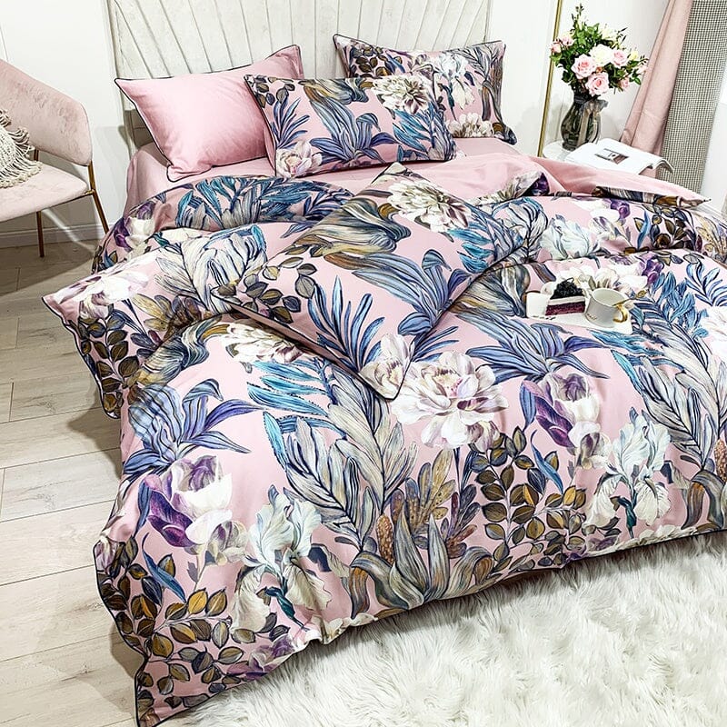 6Pcs Luxury Egyptian Cotton Bedding Set | Queen King Size Bright Manwatstore