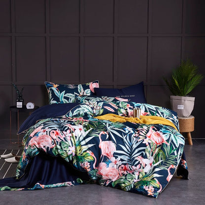 6Pcs Luxury Egyptian Cotton Bedding Set | Queen King Size Bright Manwatstore