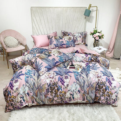 6Pcs Luxury Egyptian Cotton Bedding Set | Queen King Size Bright Manwatstore