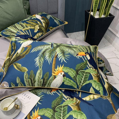 6Pcs Luxury Egyptian Cotton Bedding Set | Queen King Size Bright Manwatstore