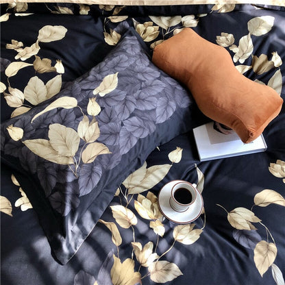 6Pcs Luxury Egyptian Cotton Bedding Set | Queen King Size Bright Manwatstore