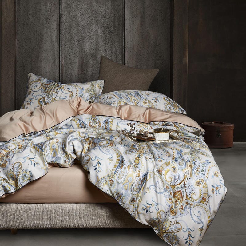 6Pcs Luxury Egyptian Cotton Bedding Set | Queen King Size Bright Manwatstore
