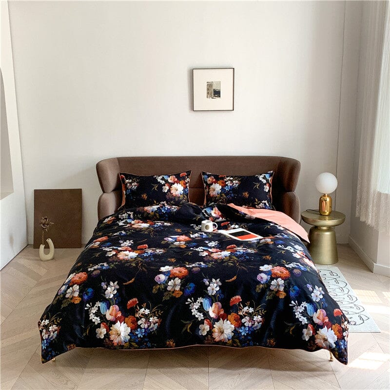 6Pcs Luxury Egyptian Cotton Bedding Set | Queen King Size Bright Manwatstore