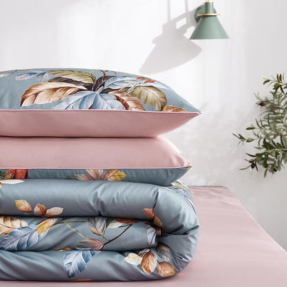 6Pcs Luxury Egyptian Cotton Bedding Set | Queen King Size Bright Manwatstore