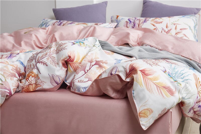 6Pcs Luxury Egyptian Cotton Bedding Set | Queen King Size Bright Manwatstore