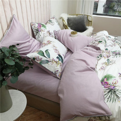 6Pcs Luxury Egyptian Cotton Bedding Set | Queen King Size Bright Manwatstore